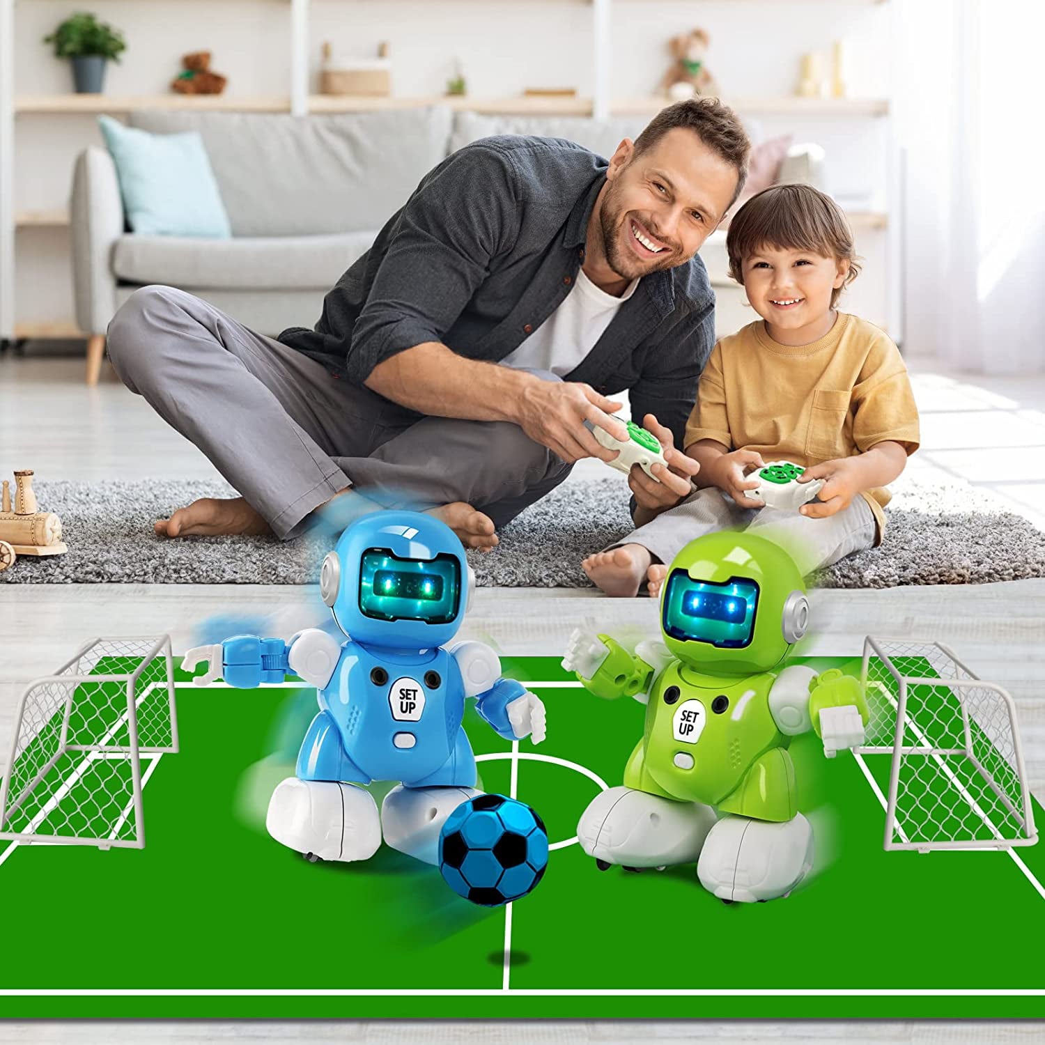 Electronic  Play  Football Robot Toys for 6-12 Year Old Boys Girls， Easter Gifts Robot for Kids Remote Control Soccer Toys for Kids，STEM Projects Educational Toys for 6-15 Year Girls Boys