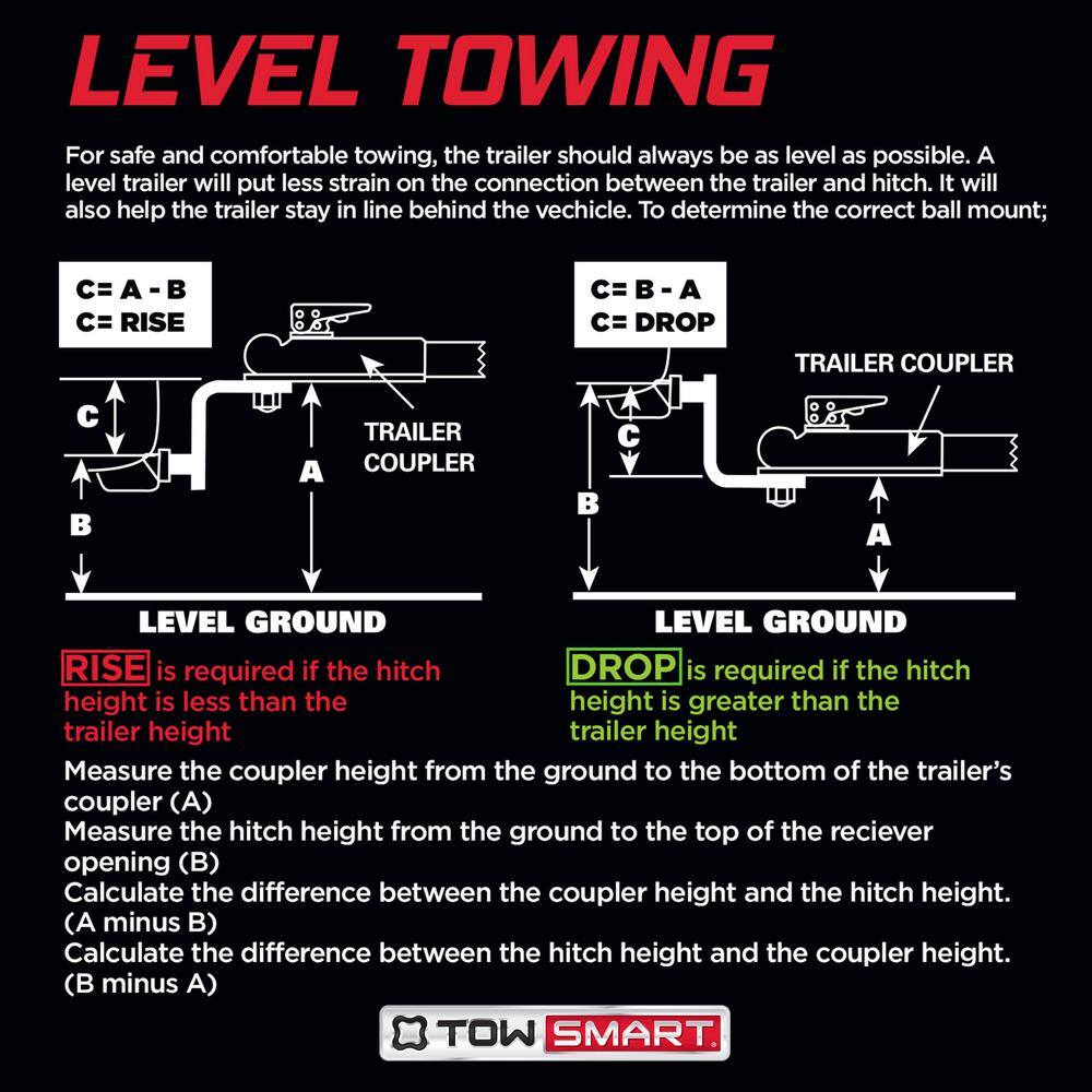 TowSmart Class 3 5000 lb Adjustable Height from 7-12