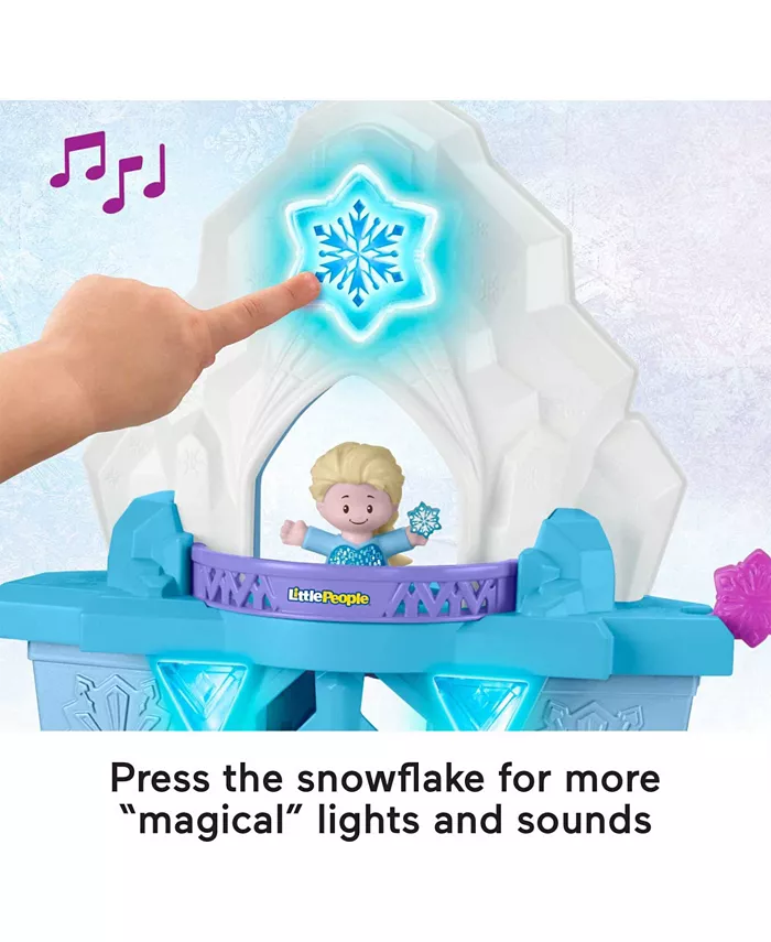 Fisher Price Disney Frozen Toy  Fisher-Price Little People Playset with Anna and Elsa Figures  Elsa’s Enchanted Lights Palace