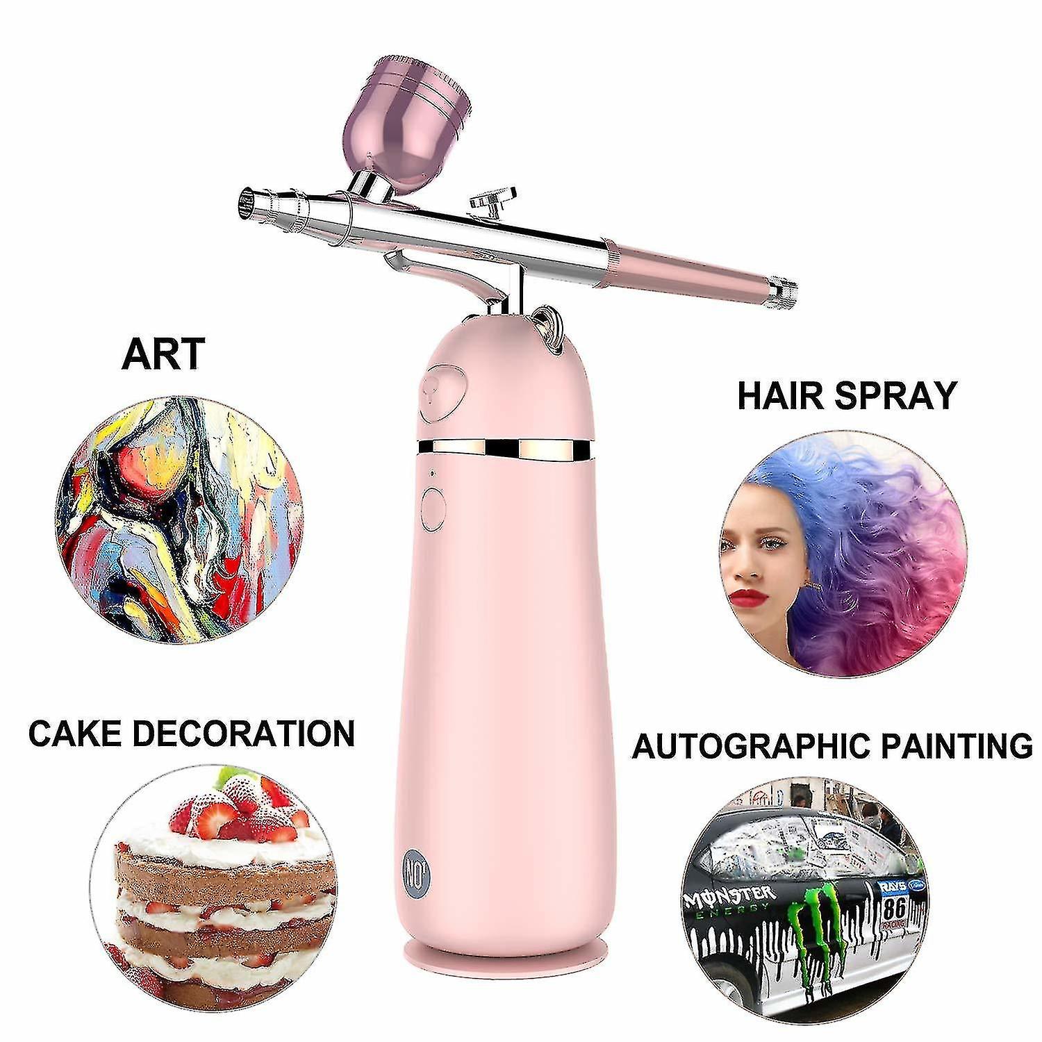 Makeup Airbrush Set Portable Cordless Airbrush Gun， For Cake Decoration Art Painting Nail Design