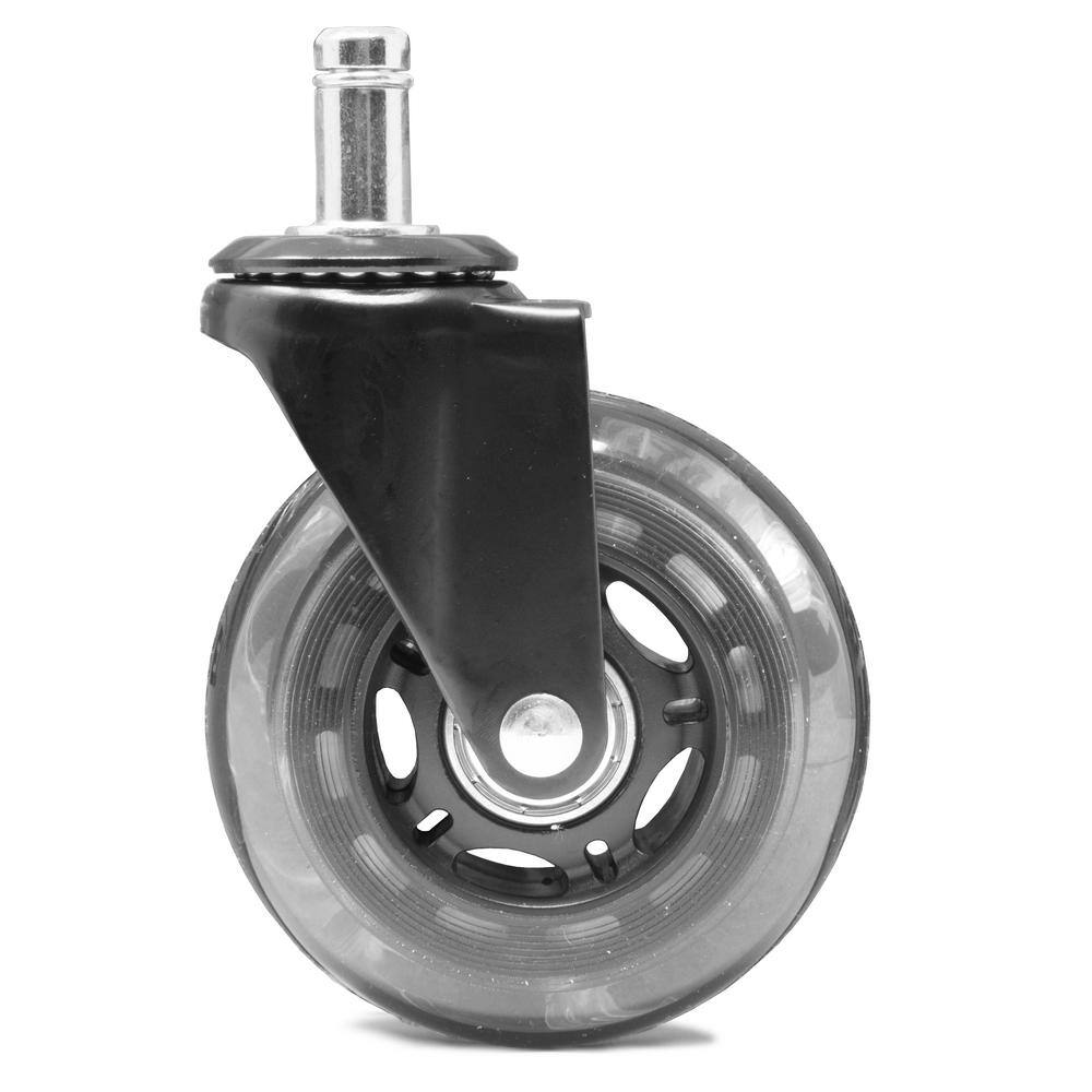 WEN 3 in. Polyurethane Replacement Office Chair Swivel Caster Wheels (5-Pack) CA305W