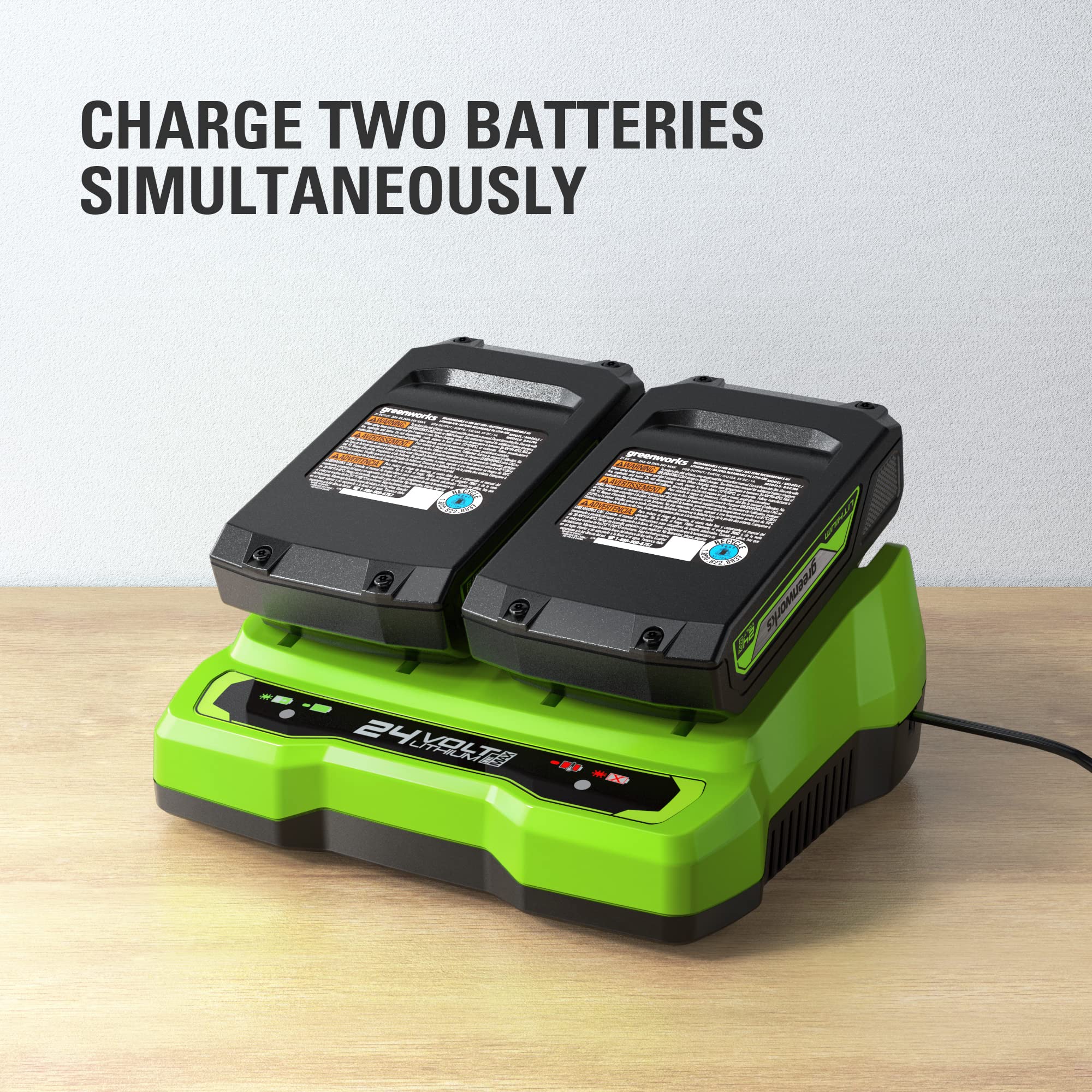 24V 4.0Ah USB Battery (2-Pack) Starter Kit  Dual Port Rapid Charger