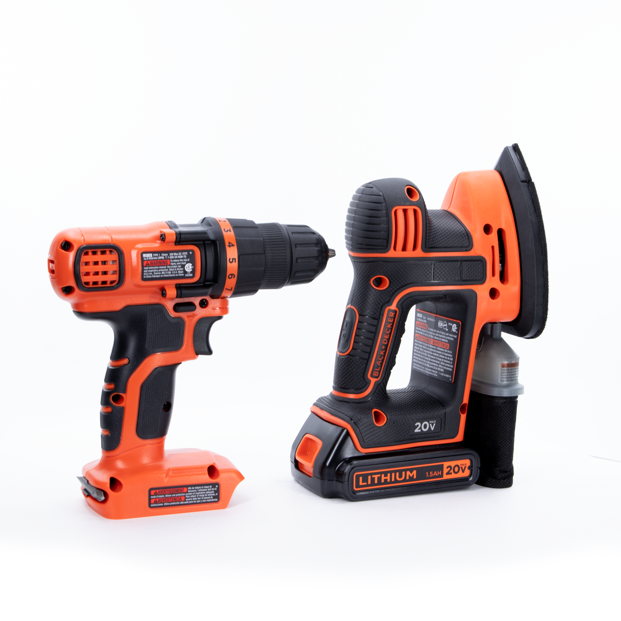 20V MAX* POWERCONNECT™ Cordless Drill/Driver + MOUSE™ Detail Sander Combo Kit