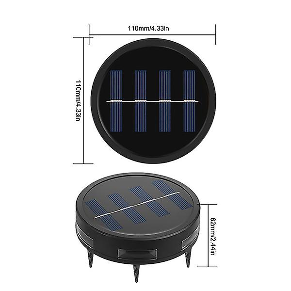 Solar Power Ground Lights Floor Decking Wall Fence Step Path Garden Lamp 43211