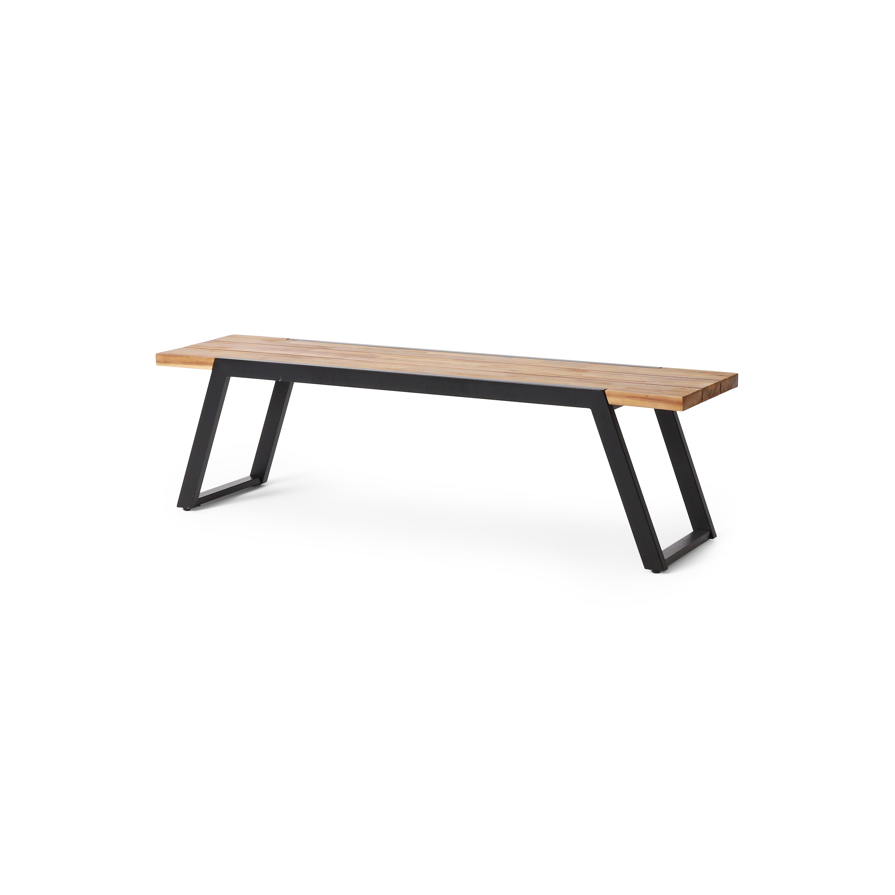 Gebo Outdoor Modern Acacia Wood Dining Bench