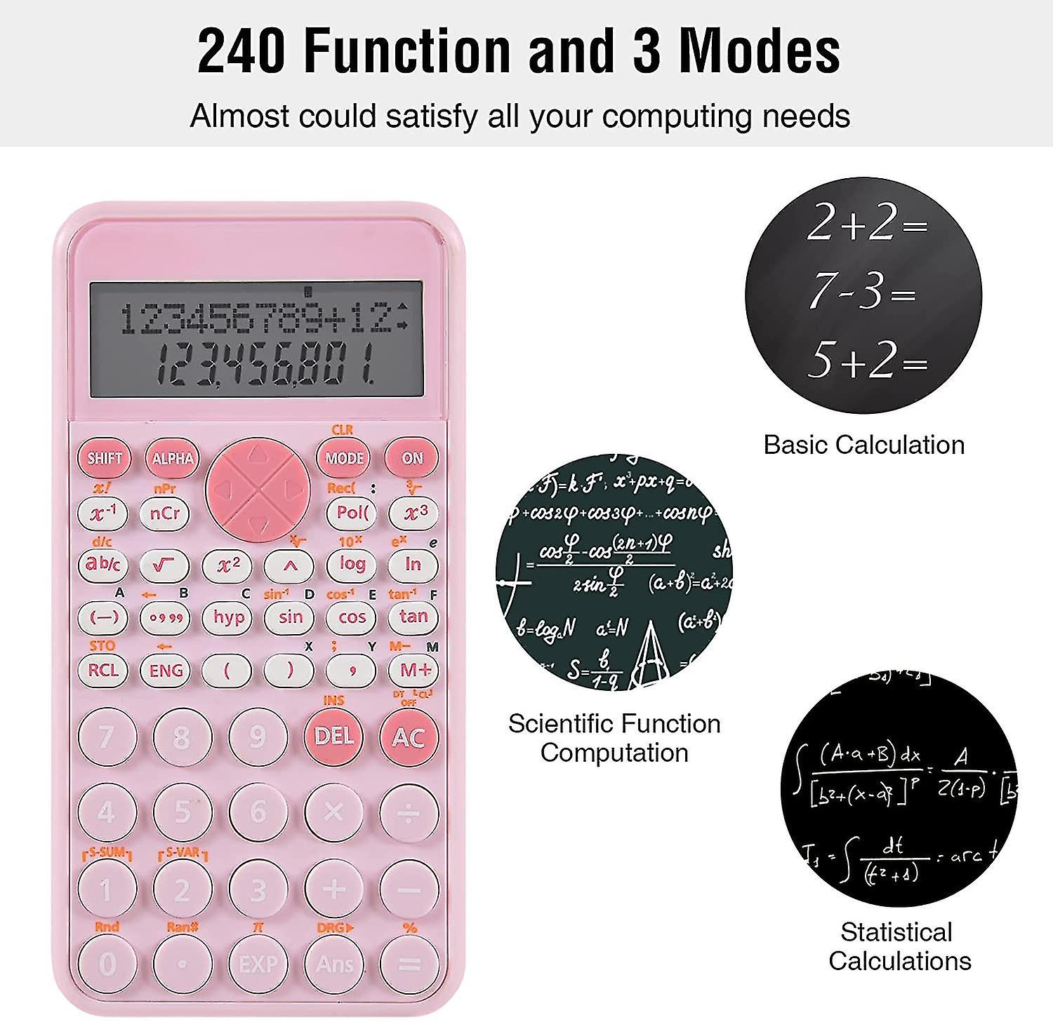 Miman 2-line Standard Scientific Calculator， Portable School Office Supplies