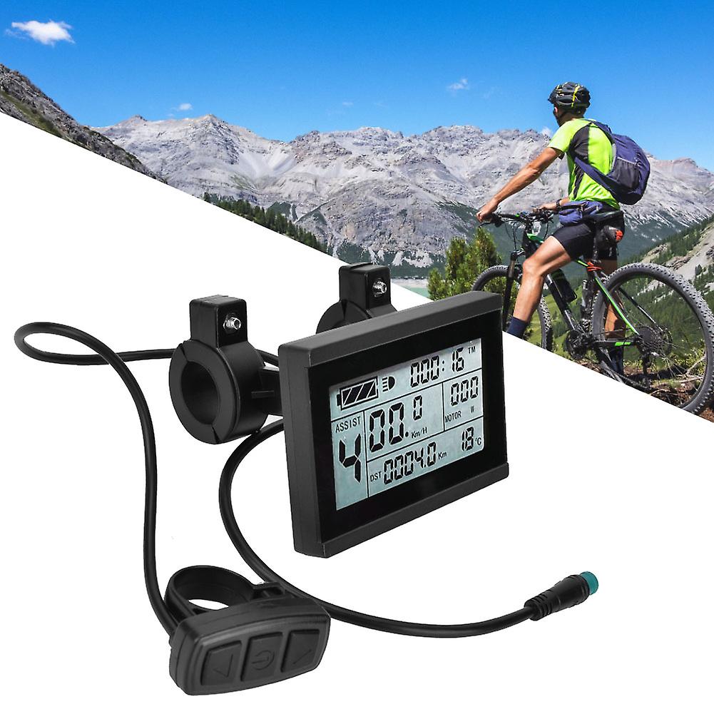 Kt-lcd3 Plastic Electric Lcd Display Meter With Waterproof Connector For Bicycle Modification