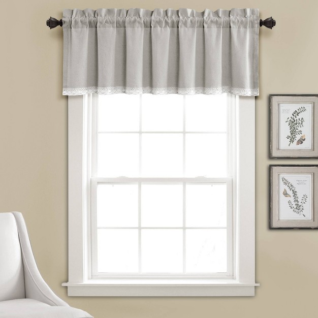 Linen Lace Valance Lush D cor