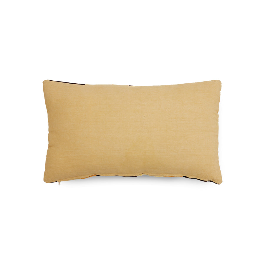 Striped velvet pillow Sunkissed