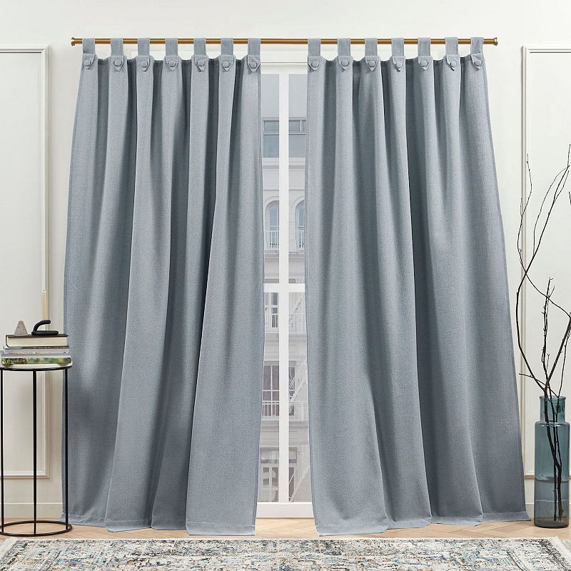 Nicole Miller New York Peterson Light Filtering Tuxedo 2-pack Window Curtain Set