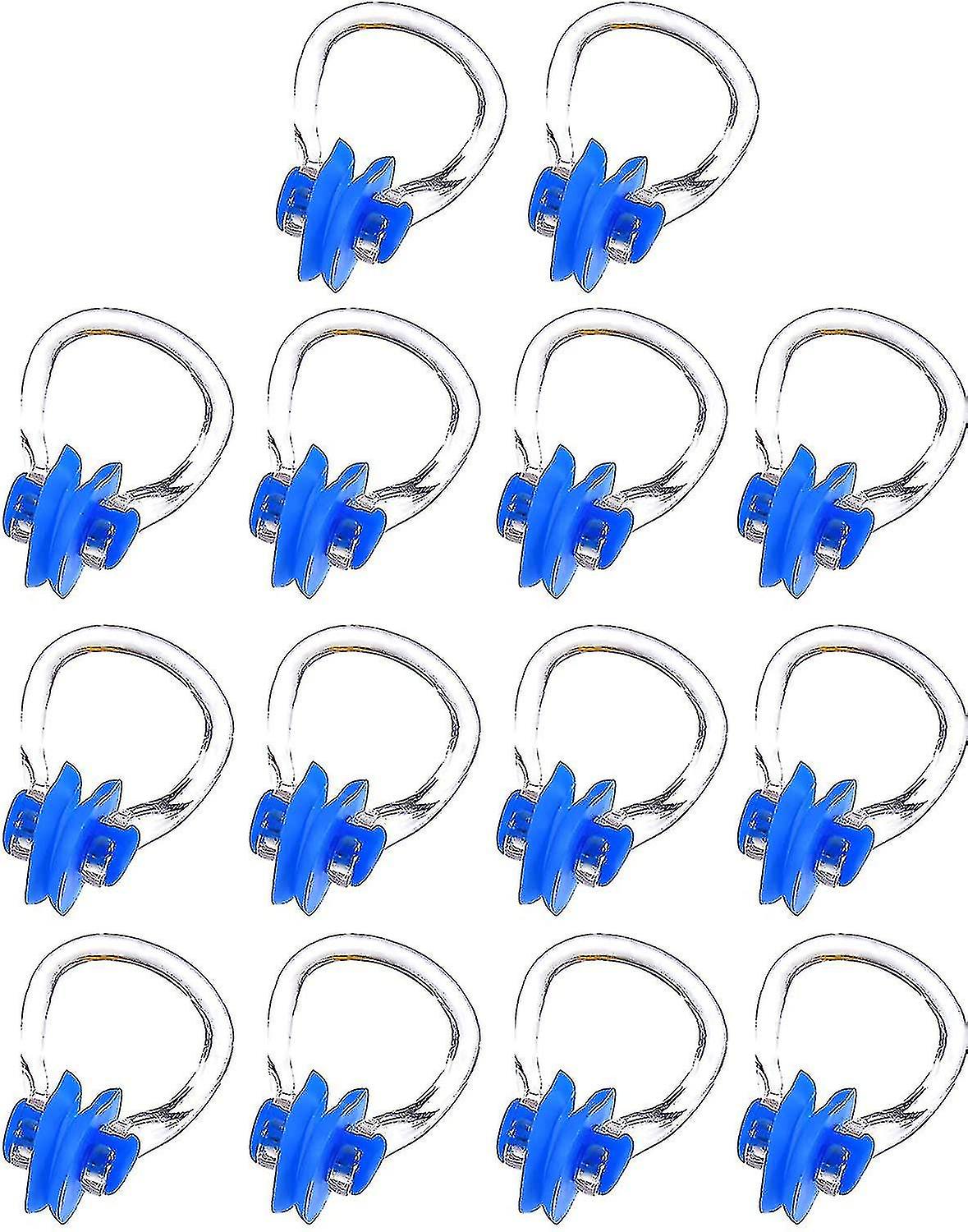 14 Pcs Nose Clip Swimming Nose Plug Swim Nose Guard For Swimming，blue-mxbc