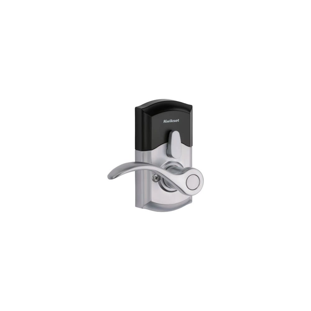 Kwikset SmartKey Pembroke Door Lever SmartCode 955 Satin Chrome ;