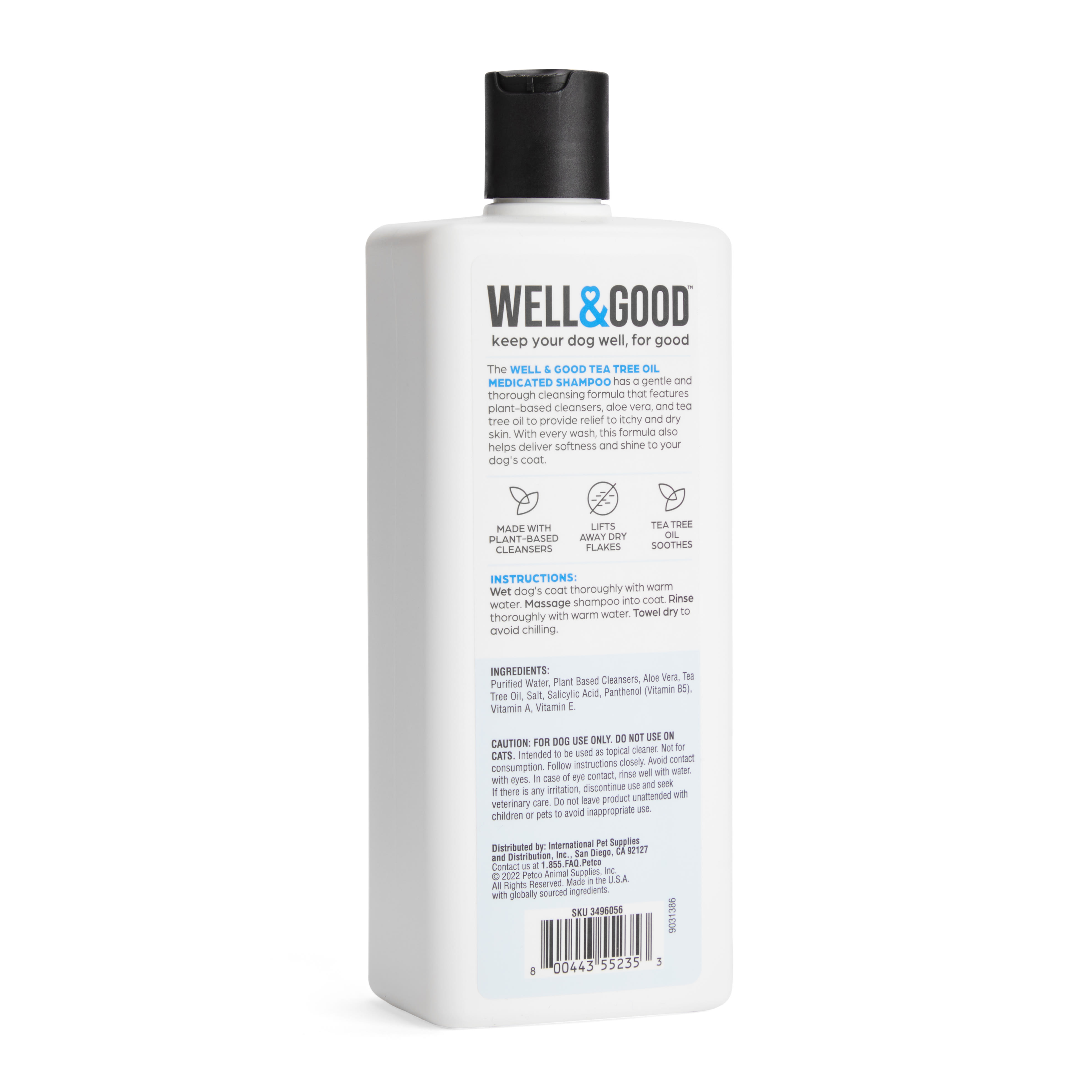 Well  Good Tea Tree Medicated Dog Shampoo， 16 fl. oz.