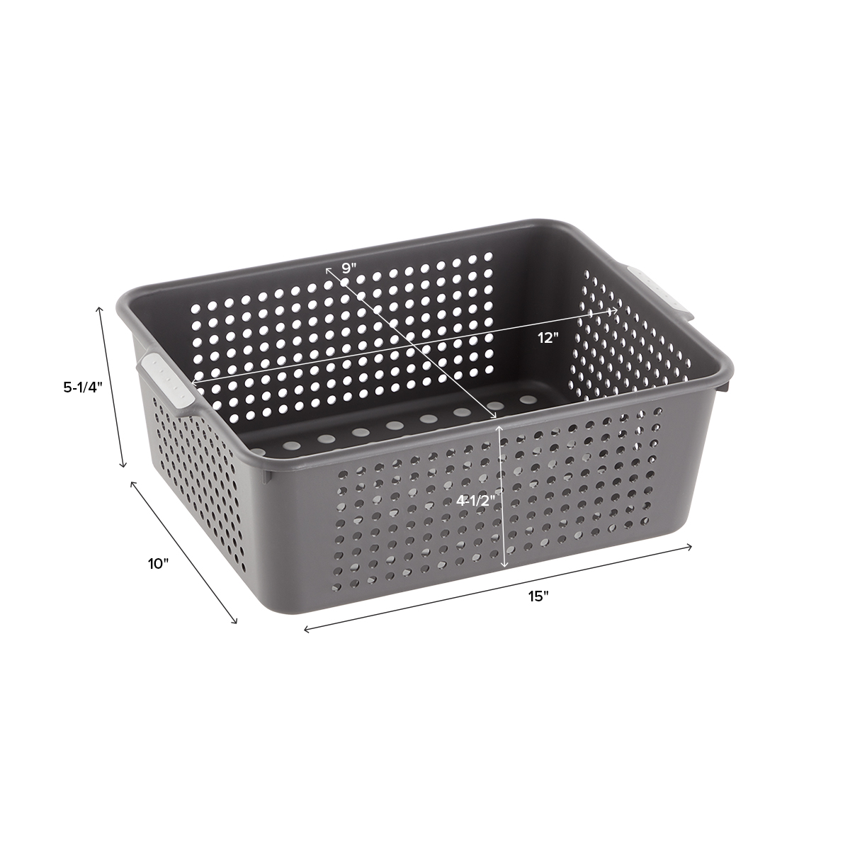 madesmart Charcoal Storage Baskets