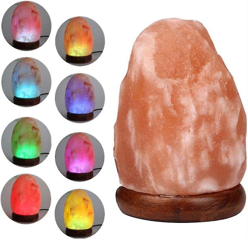 Crystal Salt Lamp Usb Natural Colorful Color Changing Warm White Led Mineral Salt Lamp Night Light