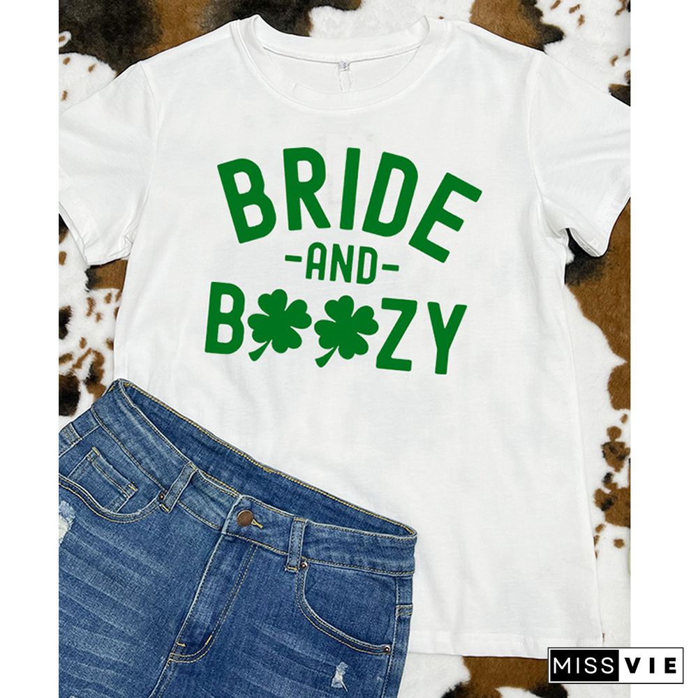 Lucky Bride Short Sleeve Graphic Tee Wholesale