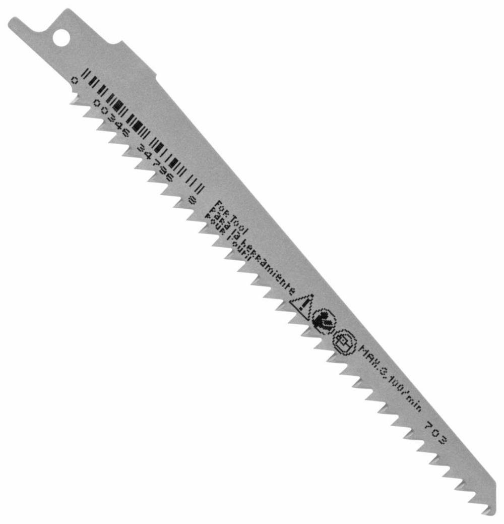 5 pc. 6 In. 6 TPI Wood Reciprocating Saw Blades ;