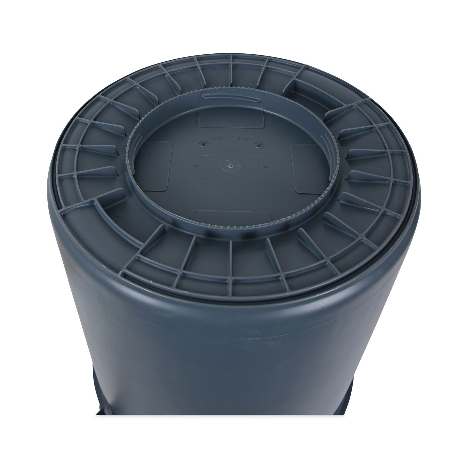 Round Waste Receptacle by Boardwalkandreg; BWK44GLWRGRA