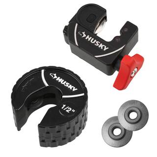 Husky 12 in. Auto Tube Cutter and 58 in. Junior Tube Cutter With Replacement Cutting Wheels Bundle 410-249-0111