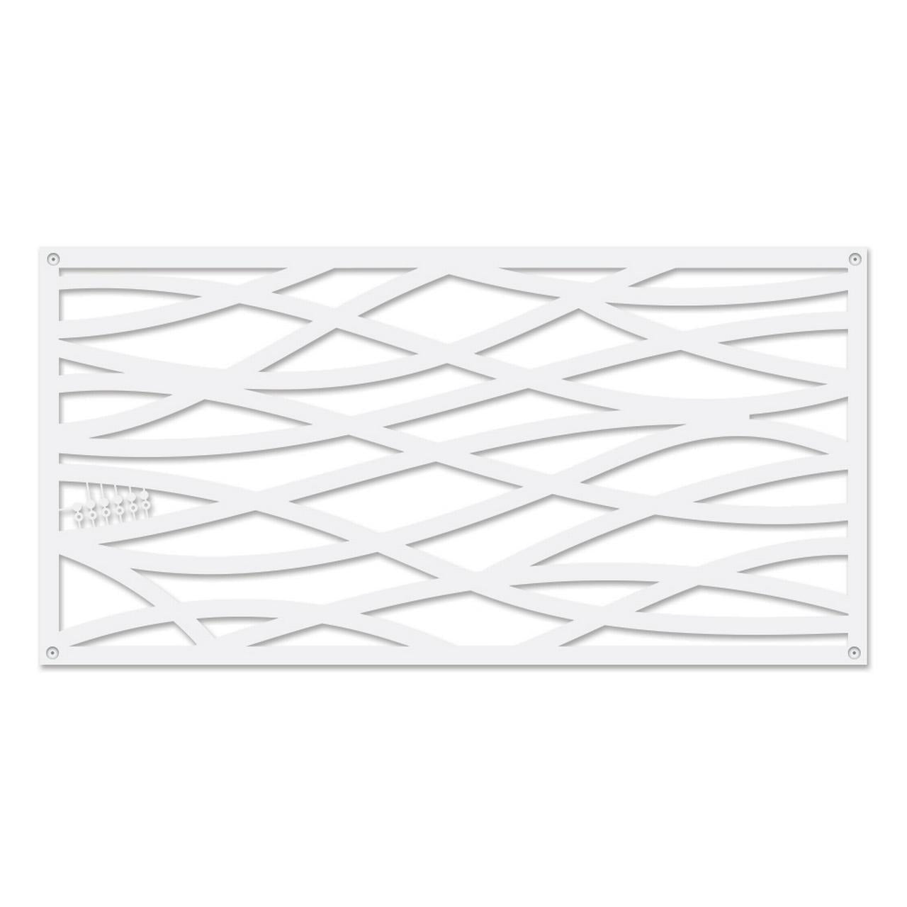 Grid Axcents White Wave Decorative Panel 2 ft. x 4ft.