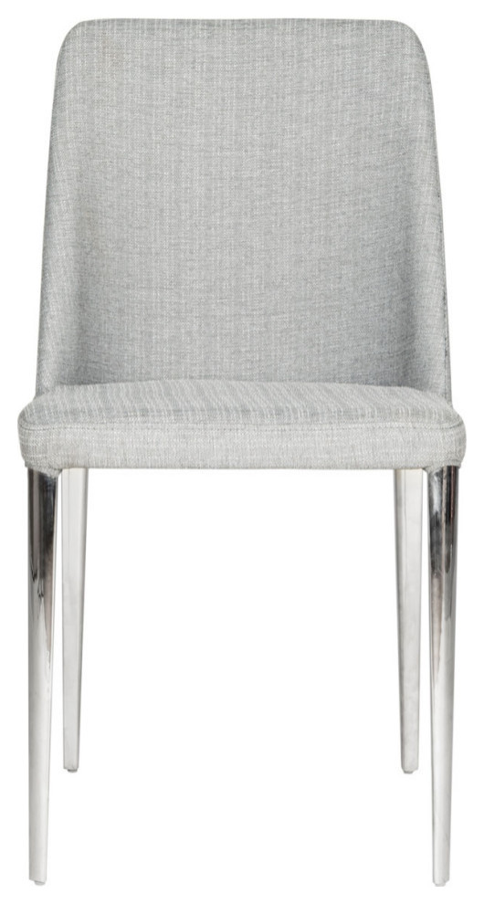 Ezran 18  x27 x27H Linen Side Chair Set of 2 Linen Grey   Modern   Dining Chairs   by Virgil Stanis Design  Houzz