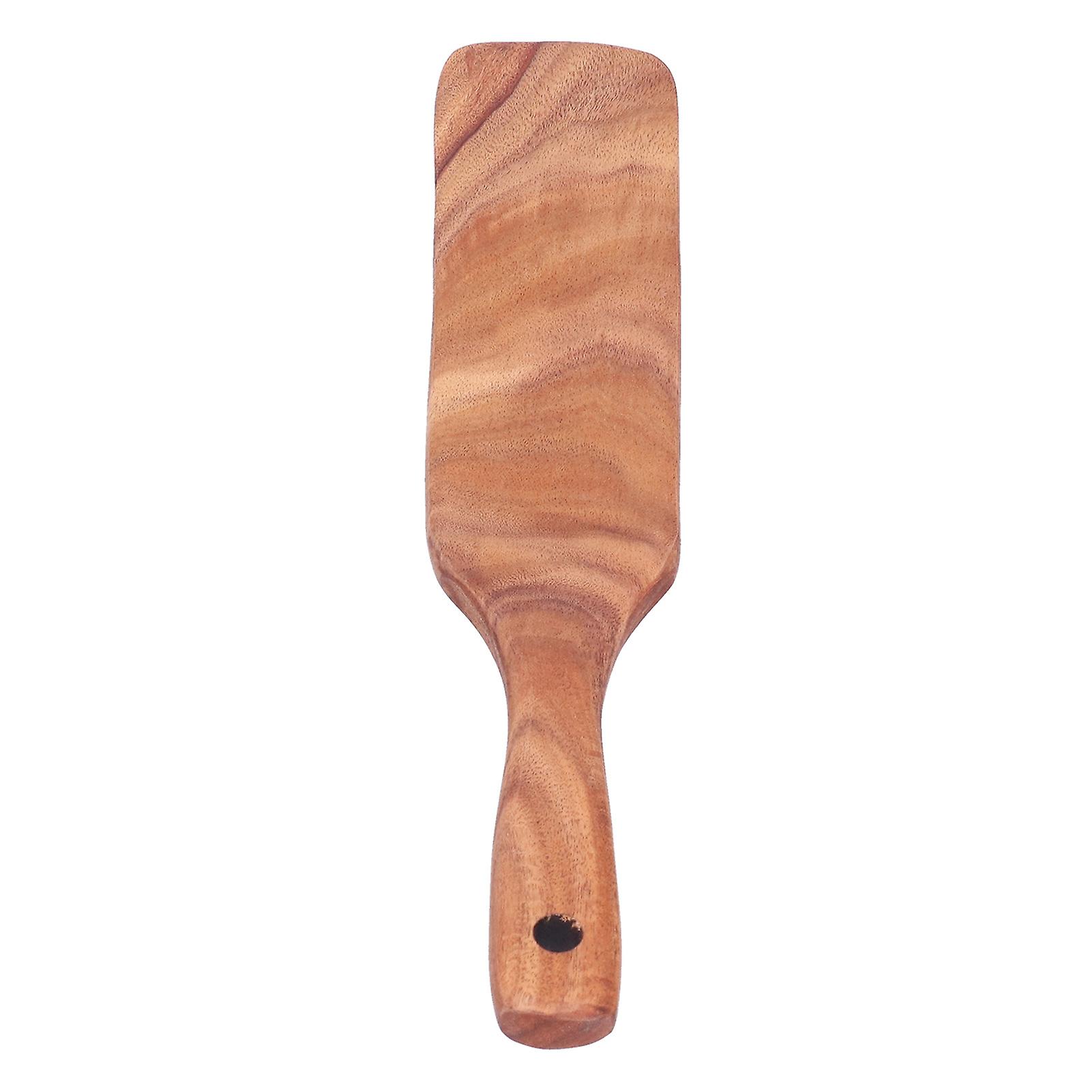 Teak Spatula Wooden Steak Pizza Cooking Salad Frying Spatula for Business Gifts Home KitchenMiddle Shovel 11.4x2.2inch