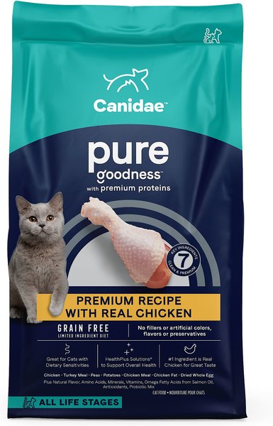 CANIDAE Grain-Free PURE Limited Ingredient Chicken Recipe Dry Cat Food