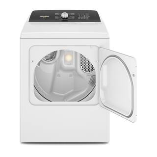 Whirlpool 7 cu. ft. White Electric Top Load Moisture Sensing Dryer with Steam WED5050LW