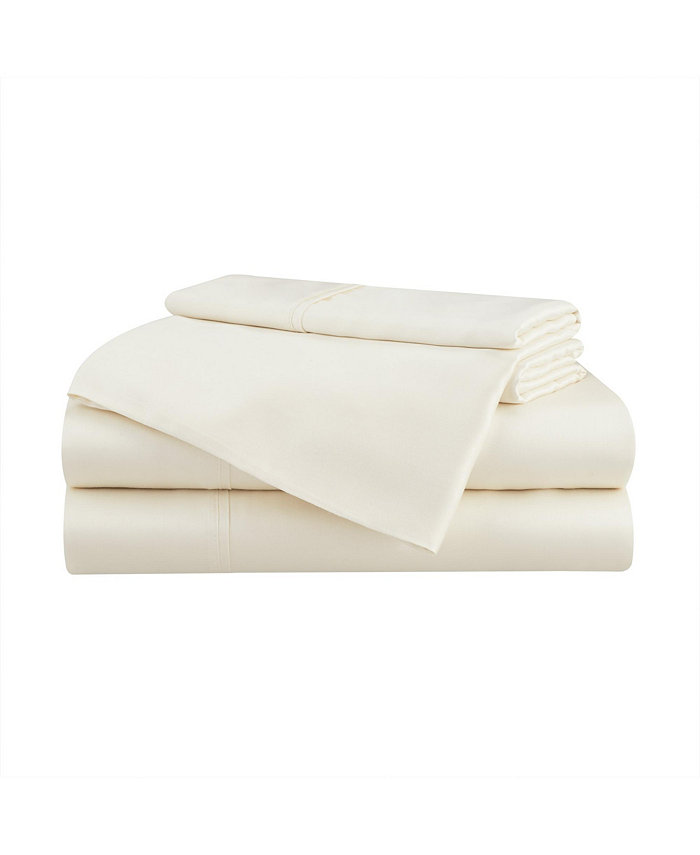 Aston and Arden Eucalyptus Sheet Set， (Full Bed Size)， 1 Flat Sheet， 1 Fitted Sheet， 2 Pillowcases， Ultra Soft Fabric， Breathable and Cooling， Eco-Friendly