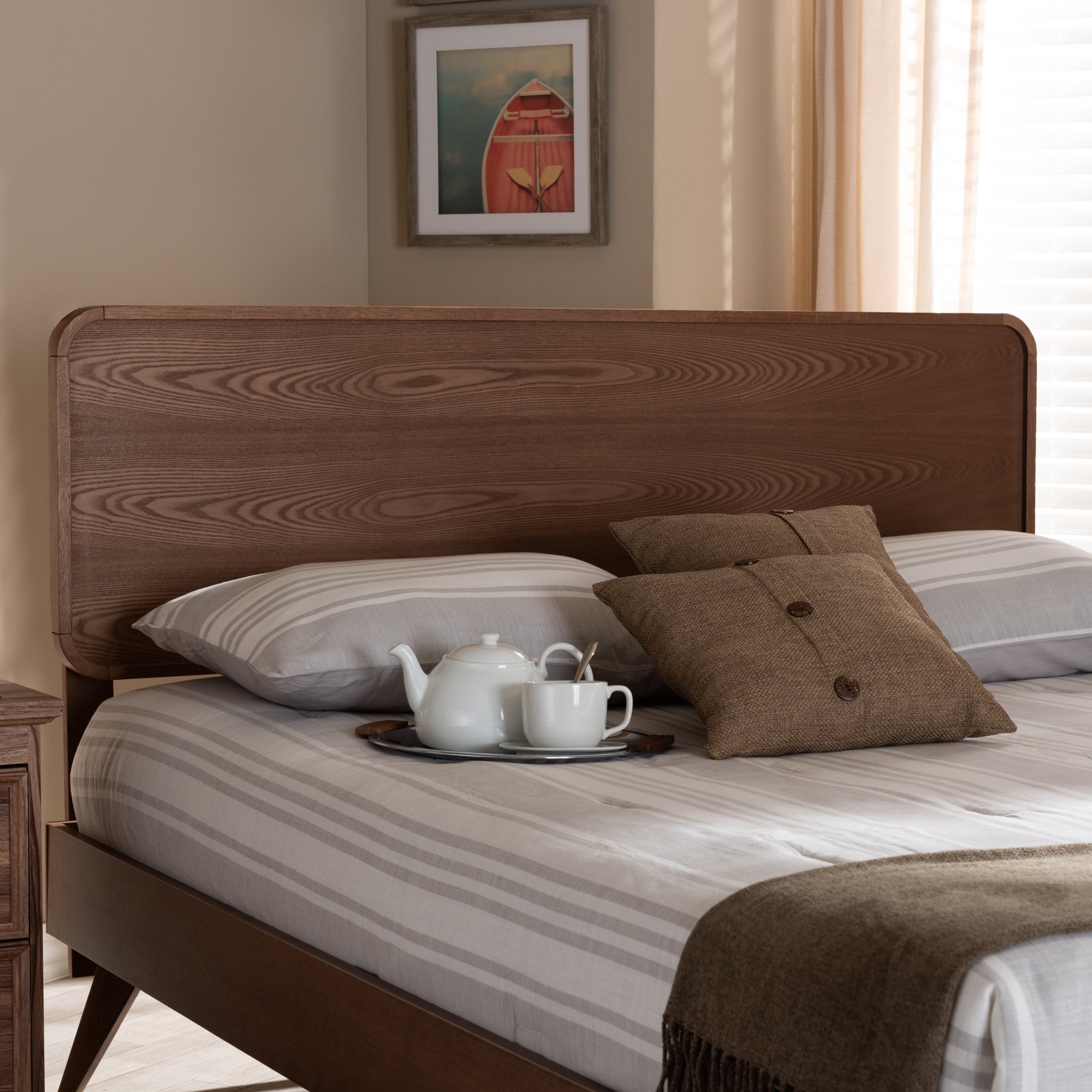 Carson Carrington Ulvo Wood Mid-century Headboard - - 28029603