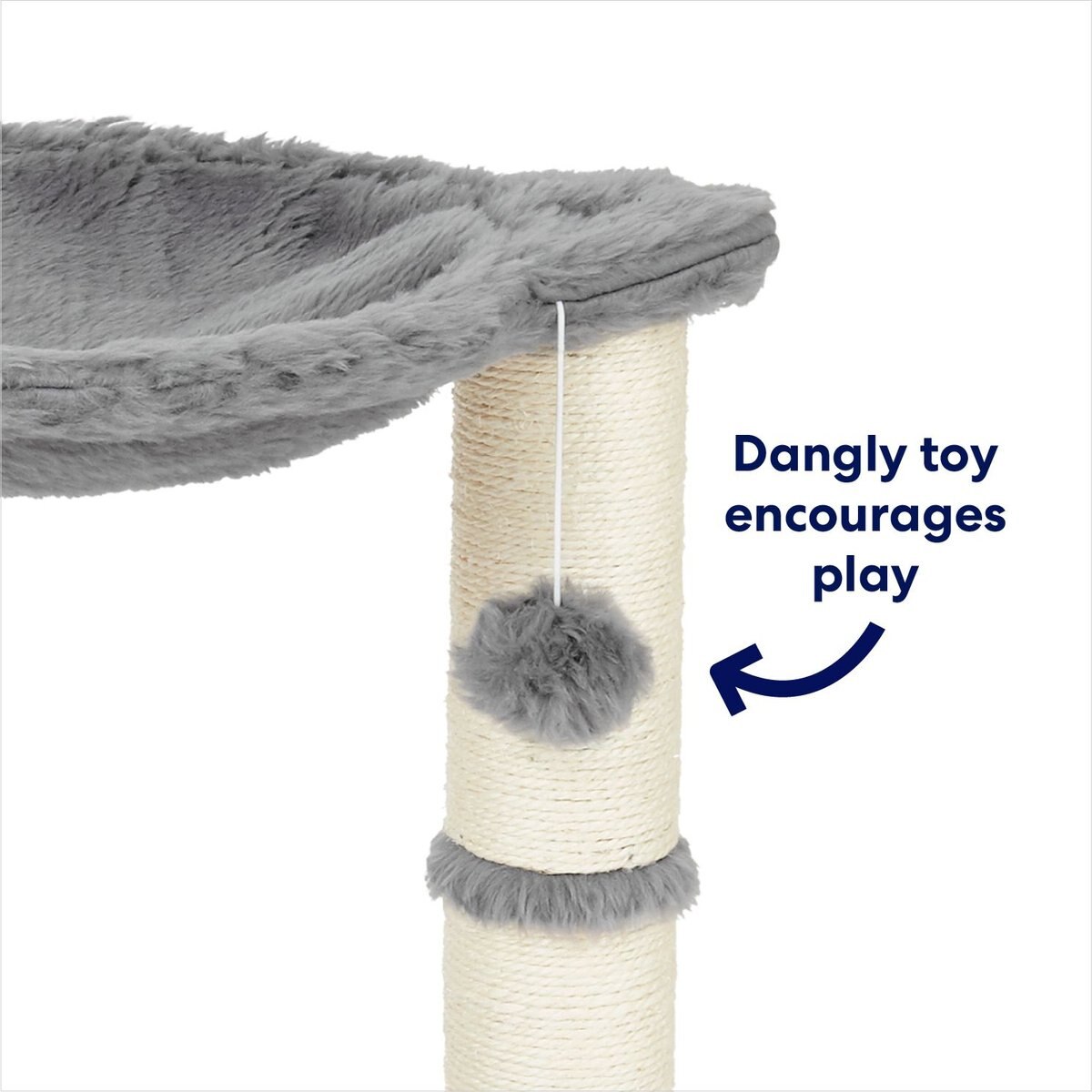 Frisco 20-in Faux Fur Cat Tree