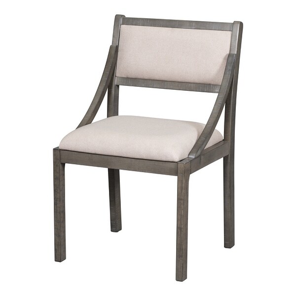 Nestfair Upholstered Dining Chairs with Solid Wood Legs(Set of 2)