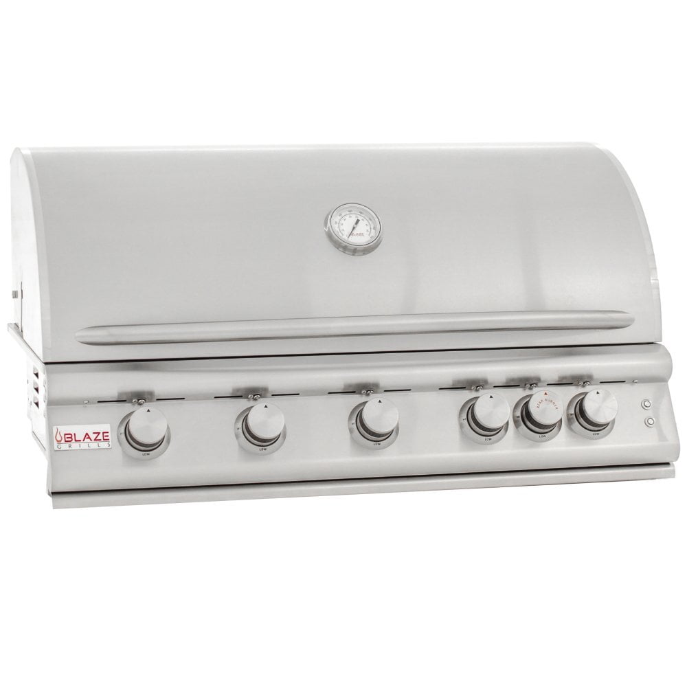 Blaze Grills BLZ5LTE2NG Blaze 40 Inch 5-Burner Lte Gas Grill With Rear Burner And Built-In Lighting System, With Fuel Type - Natural Gas