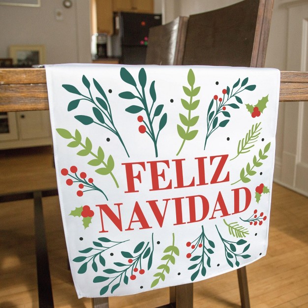 Big Dot Of Happiness Feliz Navidad Holiday And Spanish Christmas Party Dining Tabletop Decor Cloth Table Runner 13 X 70 In