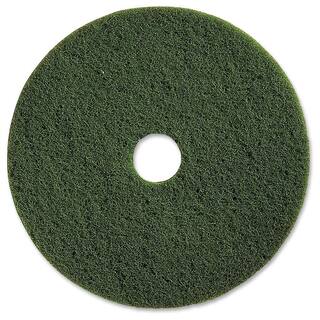 Genuine Joe 13 in. Green Scrubbing Floor Pad (5 per Carton) GJO90313