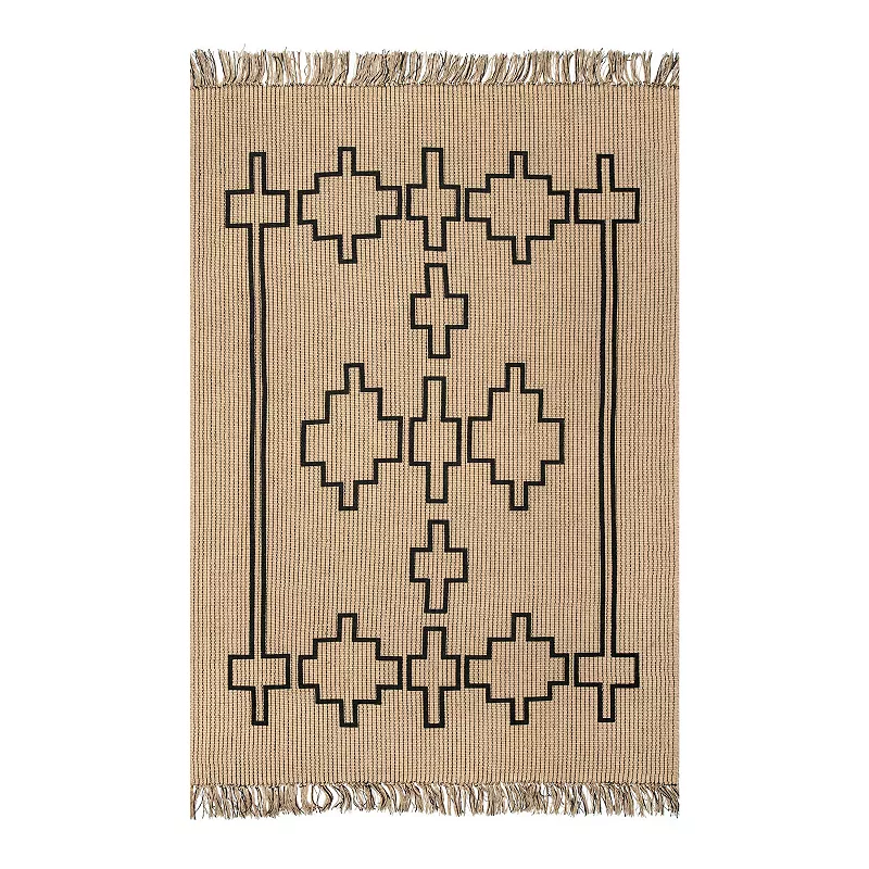 nuLOOM Kamilah Geometric Jute Area Rug