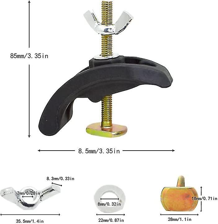 4pcs T Track Clamp Arcuate Press Plate Clamp Adjustable Cnc Engraving Machine T Track Hold Down Clamps Fixture Fastening Platen Router For T-slot Work