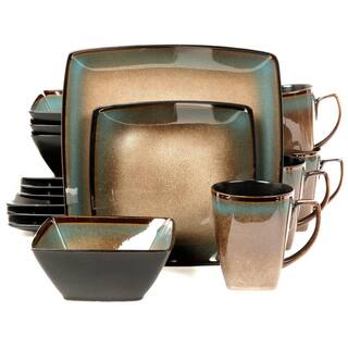 GIBSON elite Tequesta 16-Piece Casual Tan Stoneware Dinnerware Set (Service for 4) 98586951M