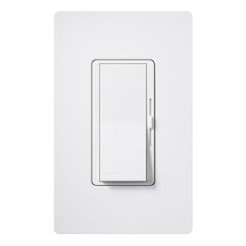 Lutron Diva Dimmer Switch for Incandescent and Halogen Bulbs 1000-WattSingle Pole Snow (DVSC-10P-SW) DVSC-10P-SW