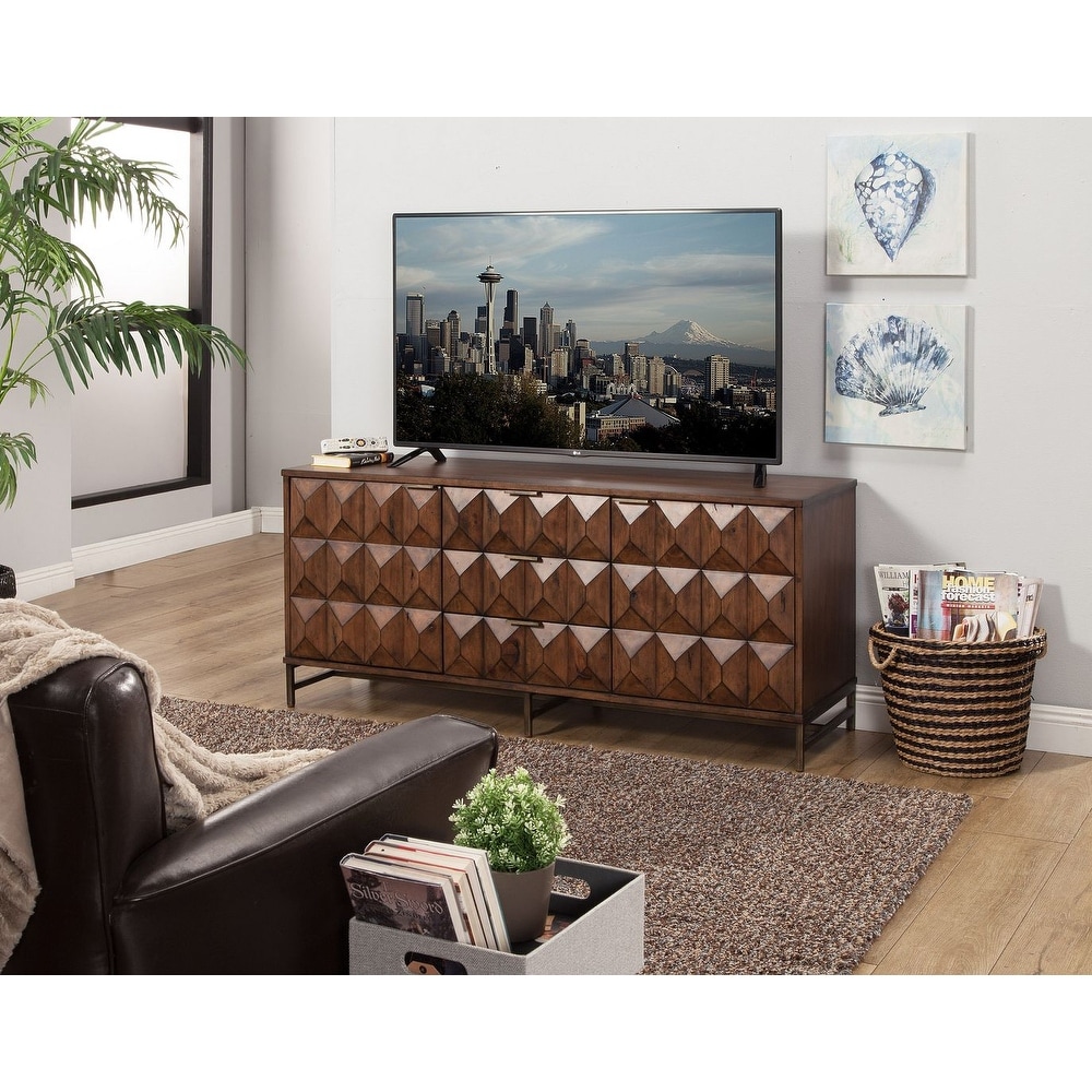 Origins by Alpine Trig TV Console for TV's up to 70\