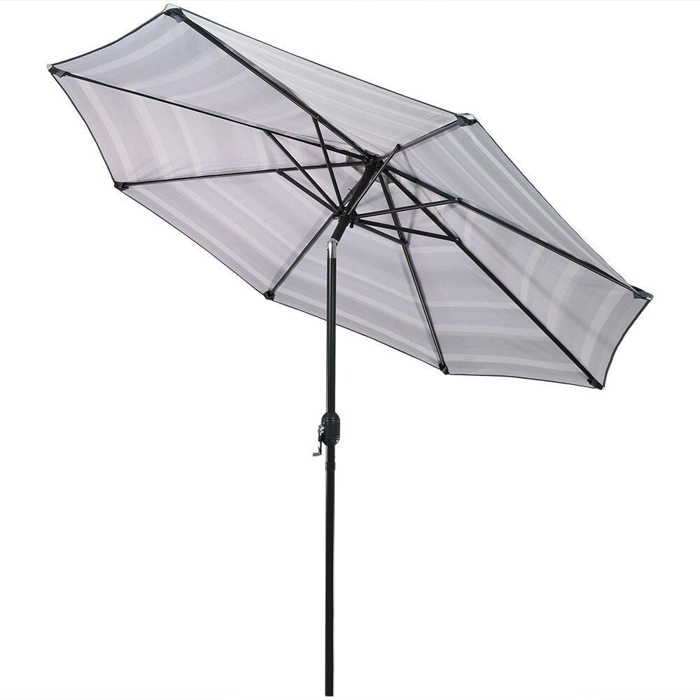 Ultimate Patio 9 Ft. Octagonal Aluminum Patio Market Umbrella W/ Crank and Tilt