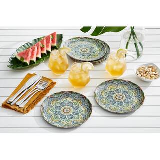 StyleWell Taryn Melamine Accent Plates in Jetsetter Medallion (Set of 6) NN0479MDL