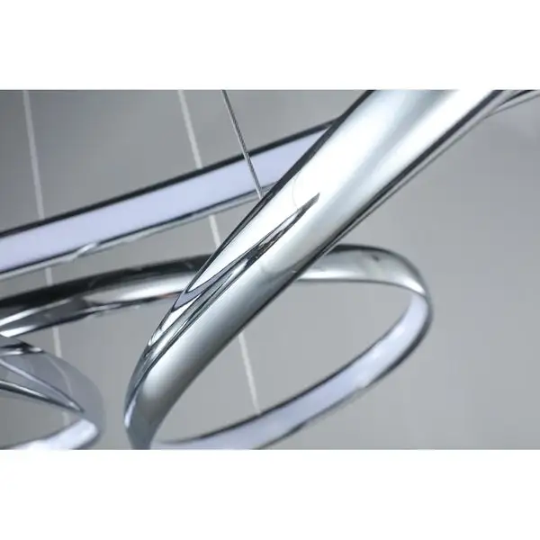 Dimmable Chrome Aluminum LED Lighting with White Acrylic Diffuser