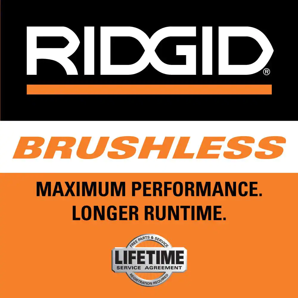 RIDGID R86047B 18V Brushless Cordless 4-1/2 in. Paddle Switch Angle Grinder (Tool Only)