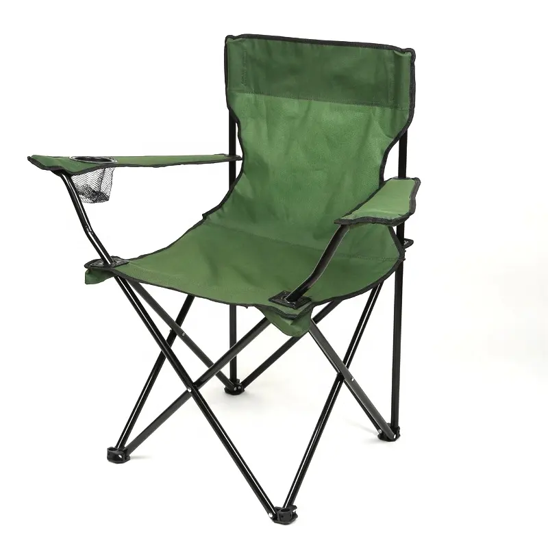 Camping beach chair With Arm Rest Cup Holder and Carrying and Storage Bag Quick Portable Folding Chair