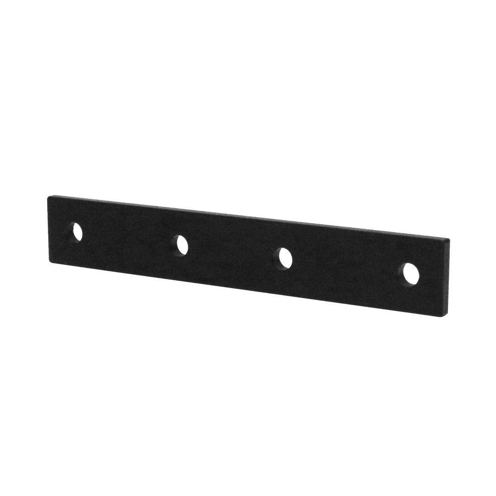 DISTINCT 4 in. x 3 in. Fence Connector Hardware Package for Privacy Screens in Black MT1005536