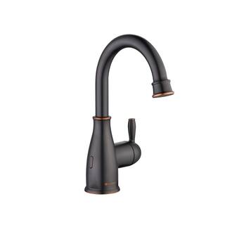 Glacier Bay Mandouri Touchless Single Hole Single-Handle High-Arc Bathroom Faucet in Bronze HD67685W-5027D