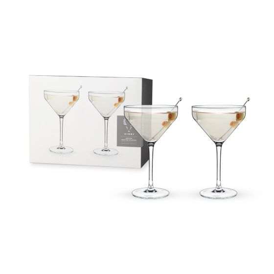 Angled Martini Glasses