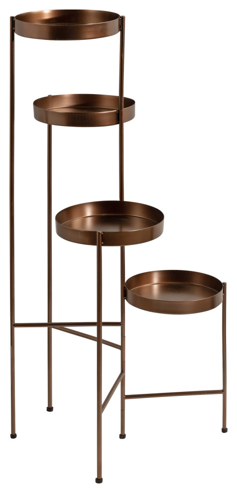 Finn Metal Multi Level Plant Stand   Contemporary   Plant Stands And Telephone Tables   by Uniek Inc.  Houzz