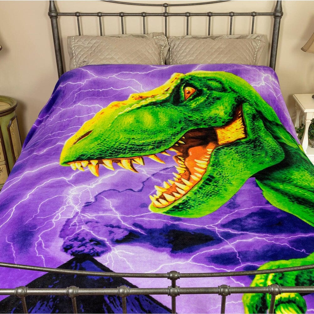 T-Rex Super Soft Full/Queen Size Plush Fleece Blanket